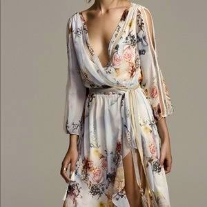 Floral wrap dress by We Are Kindred + Free People